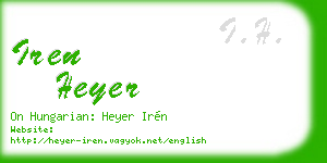 iren heyer business card